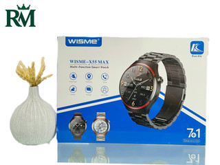 ساعت هوشمند WISME مدل X55 MAX صفحه دایره ای مردانه در رنگ بندی